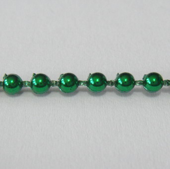 Margele plastic in linie,verzi 3mm