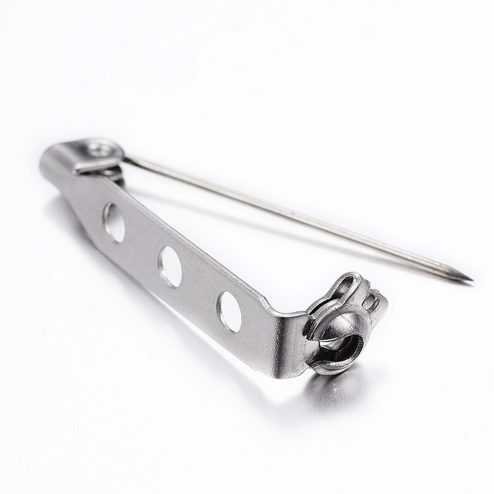 Suport brosa otel inoxidabil 304, 27x4.5mm, cu 3 orificii si siguranta 1 buc