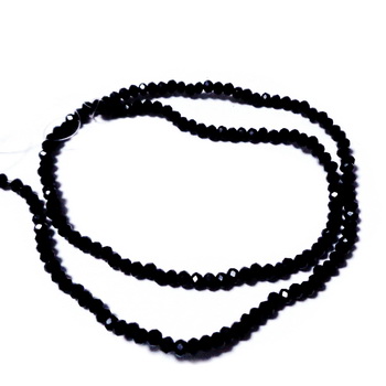 Cristale rondele 2.5x1.5mm, negre-sir 150-153 buc 1 buc