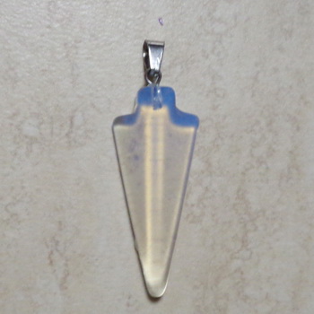 Pandantiv opal, triunghiular, 45x18x6mm
