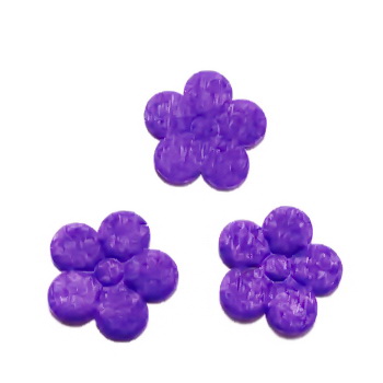 Fetru violet, floare 18~20x0.4mm 1 buc