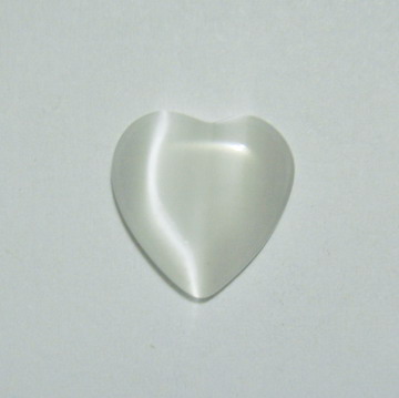 Aplice sticla inima alba 14mm