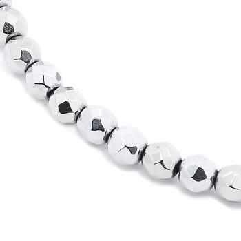 Hematit magnetic argintiu, fatetat 3 mm