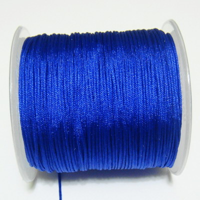 Snur matasos pentru bratari shamballa, albastru-cobalt, 0.8mm-bobina aprox 91m