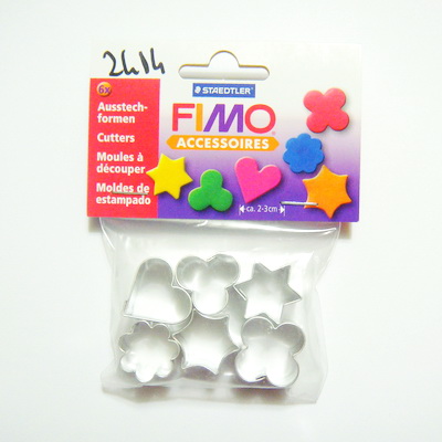 Set 6 cuttere forme diferite pentru fimo,  2.5