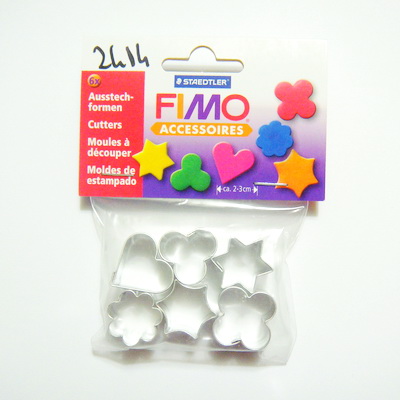 Set 6 cuttere forme diferite pentru fimo,  2.5