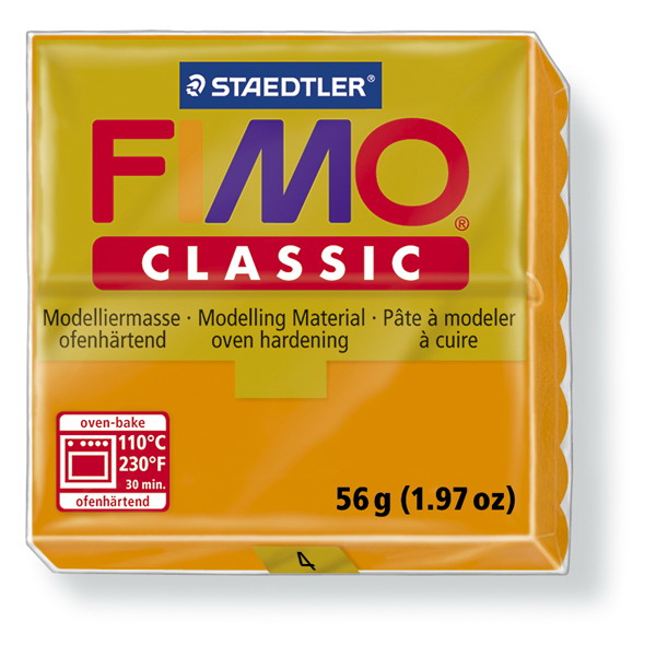 Plastelina fimo clasic 56g cod cul. 4 orange