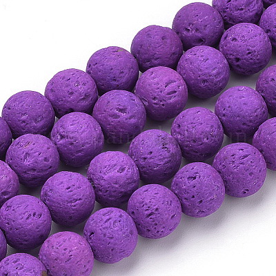 Lava sferica, violet, 8mm