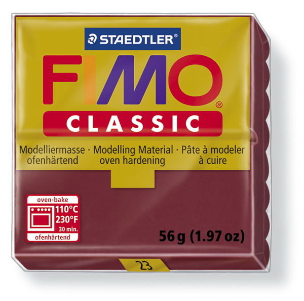 Plastelina fimo clasic 56g cod cul. 23 visiniu
