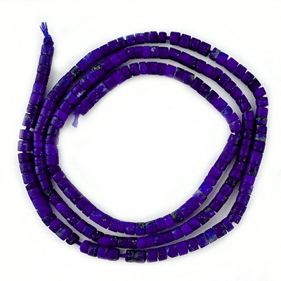 Lapis Lazuli tubular, 2.3x1.5mm-sir 198 buc