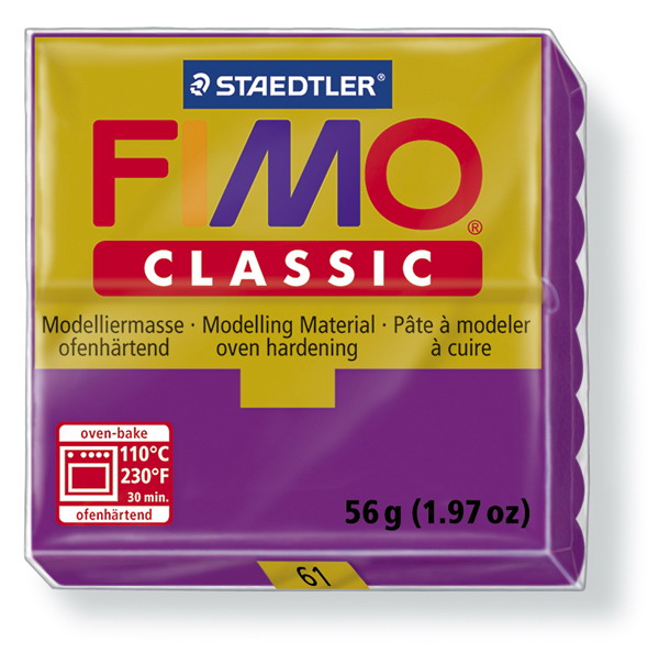 Plastelina fimo clasic 56g cod cul. 61 violet