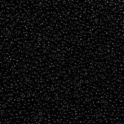 Margele Miyuki Rocailles,15/0, 1.5mm, (RR401) Black-sticluta 10g 1 buc