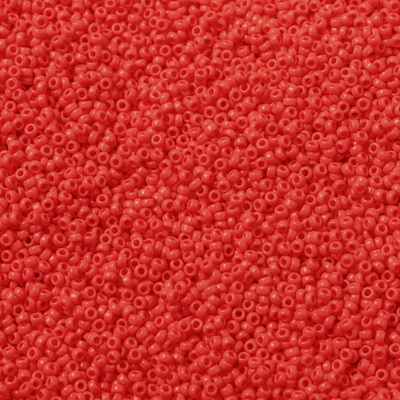 Margele Miyuki Rocailles,15/0, 1.5mm, (RR407) Opaque Vermillion Red-sticluta 10g 1 buc