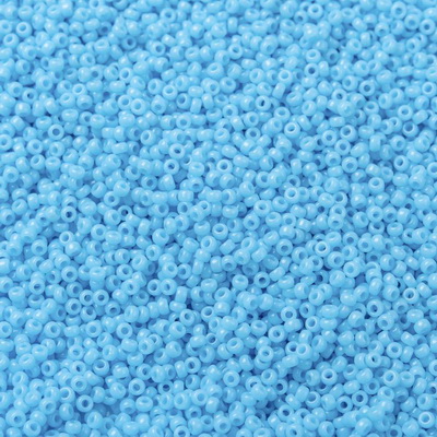 Margele Miyuki Rocailles,15/0, 1.5mm, (RR413) Opaque Turquoise Blue-sticluta 10g 1 buc