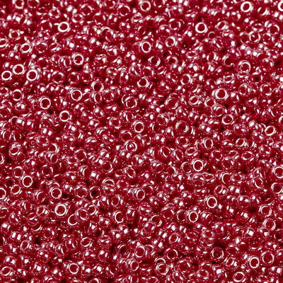 Margele Miyuki Rocailles,15/0, 1.5mm, (RR425) Opaque Cadillac Red Luster-sticluta 10g