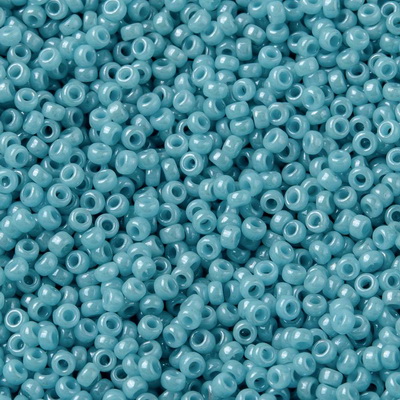 Margele Miyuki Rocailles,15/0, 1.5mm, (RR2470) Opaque Turquoise Green Luster-5g 1 buc
