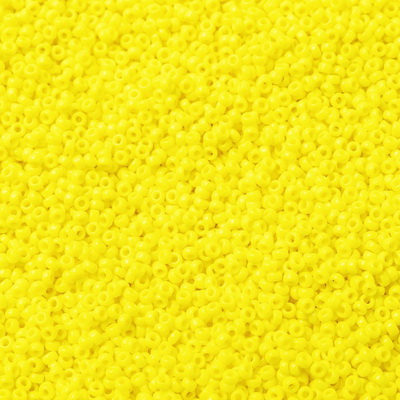 Margele Miyuki Rocailles,15/0, 1.5mm, (RR404) Opaque Yellow-5g 1 buc