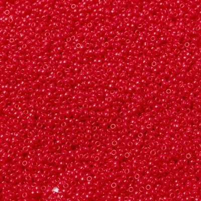 Margele Miyuki Rocailles,15/0, 1.5mm, (RR408) Opaque Red-5g