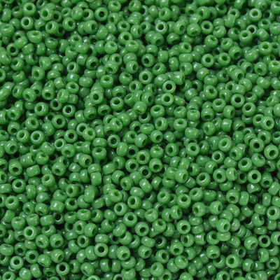 Margele Miyuki Rocailles,15/0, 1.5mm, (RR411) Opaque Green-5g