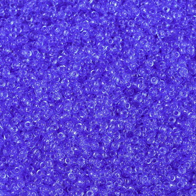 Margele Miyuki Rocailles,15/0, 1.5mm, (RR159D) Transparent Cornflower Blue-sticluta 10g 1 buc