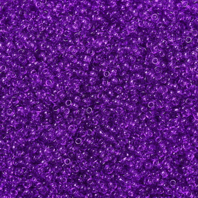 Margele Miyuki Rocailles,11/0, 2x1.3mm (RR1315) Dyed Transparent Red Violet-sticluta 10g 1 buc
