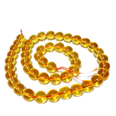 Citrin sferic, 8 mm-sir 47 buc 1 buc