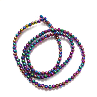 Hematite electroplacate multicolor, 3mm- sir 146 bc