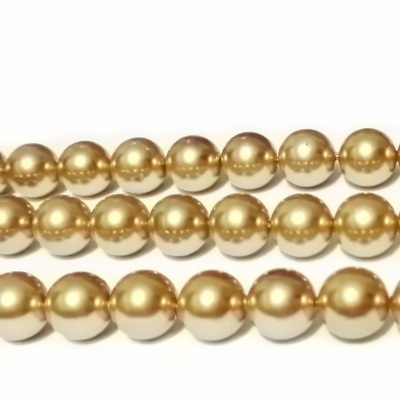 Perle stil Mallorca, aurii , 8mm
