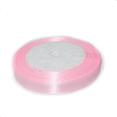 Satin roz deschis, 10 mm, rola 22 metri 1 buc