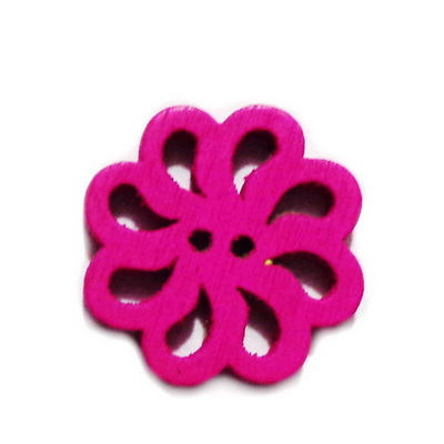 Nasturi lemn violet, floare 18x4mm