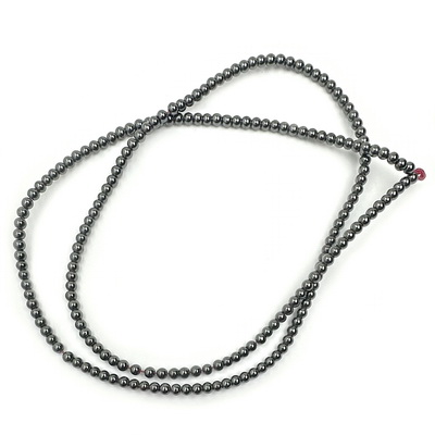 Hematit negru, 2mm- sir 220 buc 1 buc