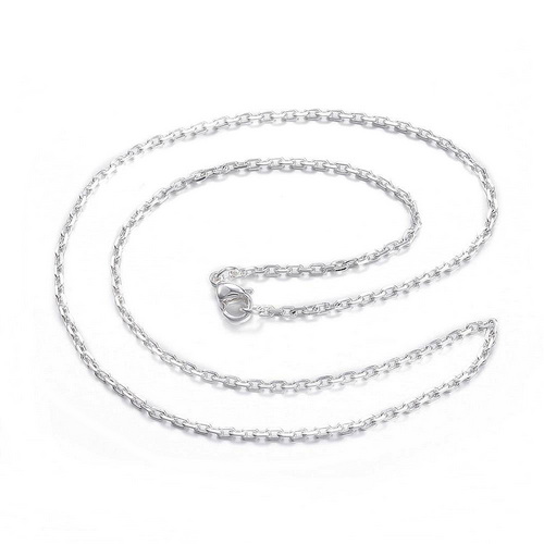 Lantisor otel inoxidabil 304, argintiu, 40cm, zale 3x2x0.6mm, cu inchizatoare, 40cm 1 buc