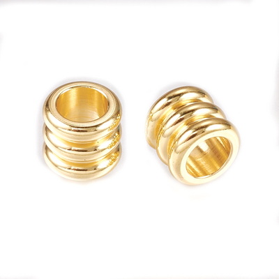 Margele/distantiere otel inoxidabil 201, auriu, tub 5x4.5mm 1 buc