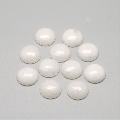 Cabochon jad alb, 10mm 1 buc