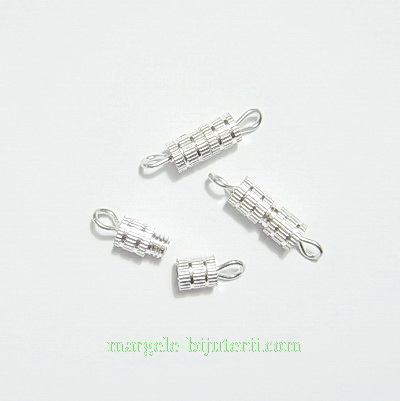 Inchizatori argintii cu filet 8x3 mm