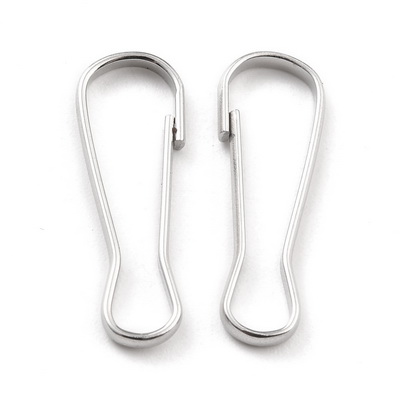Accesoriu breloc otel inoxidabil 201, 22x8.7x1.8mm 1 buc