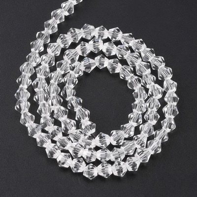 Cristale biconice 4mm, transparente-sir 85-86 buc 1 buc