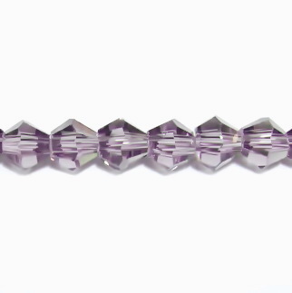 Cristale biconice violet 4mm 10 buc