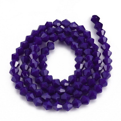 Cristale biconice 4mm, imitatie jad albastru-sir 89 buc 1 buc
