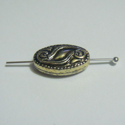 Margele decorative sintetice aurii-antice 15x9x5mm