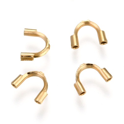 Accesorii sarma (Wire Guardian), otel inoxidabil chirurgical 316, auriu, 7x5x1.5mm 1 buc