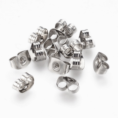 Dop cercei otel inoxidabil chirurgical 316, fluturas, 6.5x3.5x23mm 1 buc