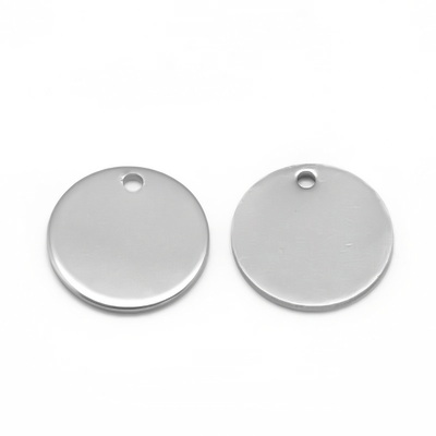 Pandantiv otel inoxidabil 201, pt.gravat, 20x1mm 1 buc
