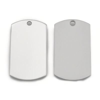 Pandantiv otel inoxidabil 201, pt.gravat, rectangular, 43x24x1mm 1 buc