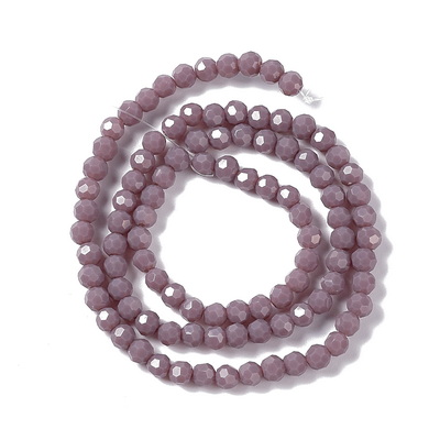 Cristale rondele 4x3mm, opace, mov-sir 92 buc 1 buc