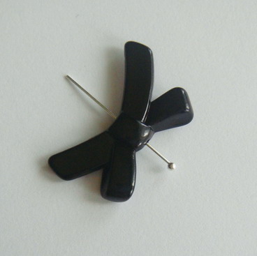 Fundite plastic negre 33x21 mm