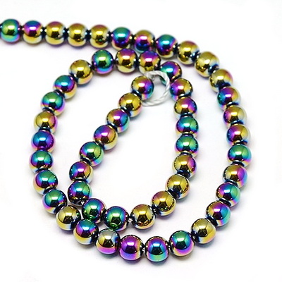 Hematit electroplacat multicolor, 2mm- sir 200 bc 1 buc