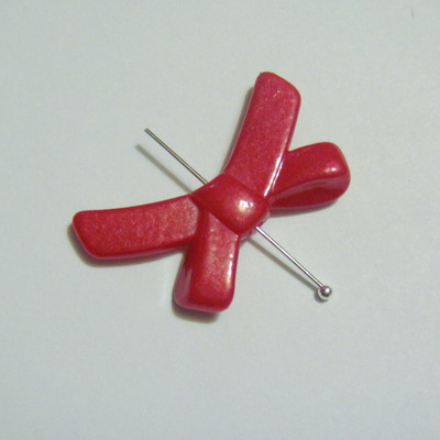 Fundite plastic rosii 33x21 mm