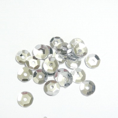Paiete plastic, hexagonale, argintii 6mm, 10 gr(750-800 buc)