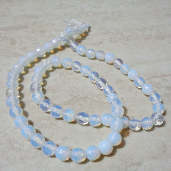 Opal fatetat, 6mm-sir 65 buc 1 buc